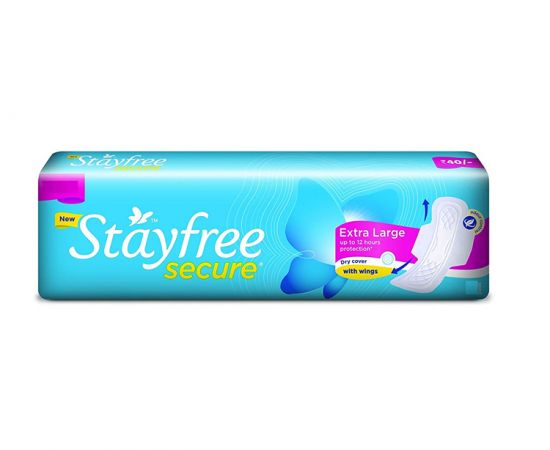 Stayfree Secure Dry Cover Extra Large with wings 7 pads.jpg